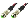 Alpinetech PL8B 8mm 5/16" Green 120V AC/DC LED Metal Signal