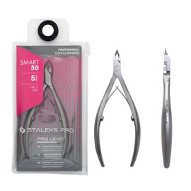 STALEKS PRO Professionelle Nagelhautzange, 5 mm, Edelstahl (Smart 50-5 mm)