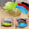 Snap Strainer, Clip on Strainer for Pots Pans, Hands-free Clip-on