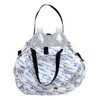 Shupatto Itoya Compact Bag M, white & blue