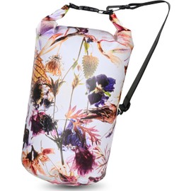 MARCHWAY Floating Waterproof Dry Bag Backpack 5L/10L/20L/30L/40L, Roll Top Sack Keeps Gear Dry for Kayaking, Rafting, Boating, Swimming, Camping, Hiking, Beach, Fishing (Flower, 10L)