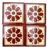 Escanver Tapete Azulejo Artesanal 10cm Talavera Mosaico Terracota 40p