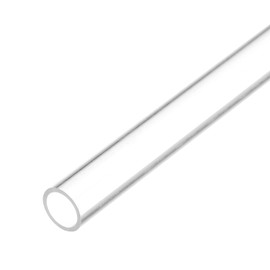 Rebower Plastic Pipe Rigid Polycarbonate Round Tube Clear, [for Lighting, Models, Water Plumbing] - 0.3x0.4"(8x10mm), 12"(300mm) Length/Transparent / 1 Pcs