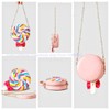 FAPIPOS Novelty Handbags,Funny Lollipop Bag.Fun Shape Purse Chainstrap Glitter,Cute lollipop