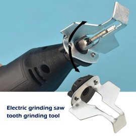 EMSea Set of 5 Chainsaws Sharpening Attachment, Chainsaw Sharpener, Chainsaw, Polishing Tool, Sharpener, Guide, Drill Adapter, Head, Ruler, Rotary Tool Accessories