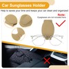 HEROFFIX Car Sunglasses Clip Magnetic Universal Sun Visor Eyeglasses Holder