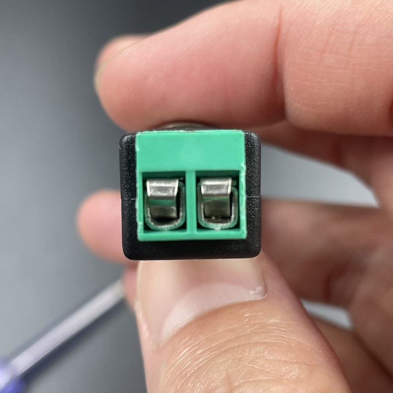 Lewttyer BNC Video Balun Connector Solderless Adapter Terminal Block, 2-Pin