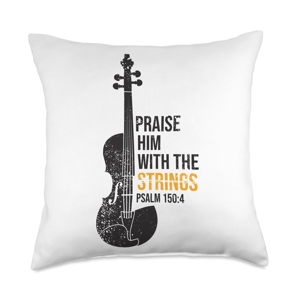 Violin Gift for Jesus & Instrument Lover Praise Him with