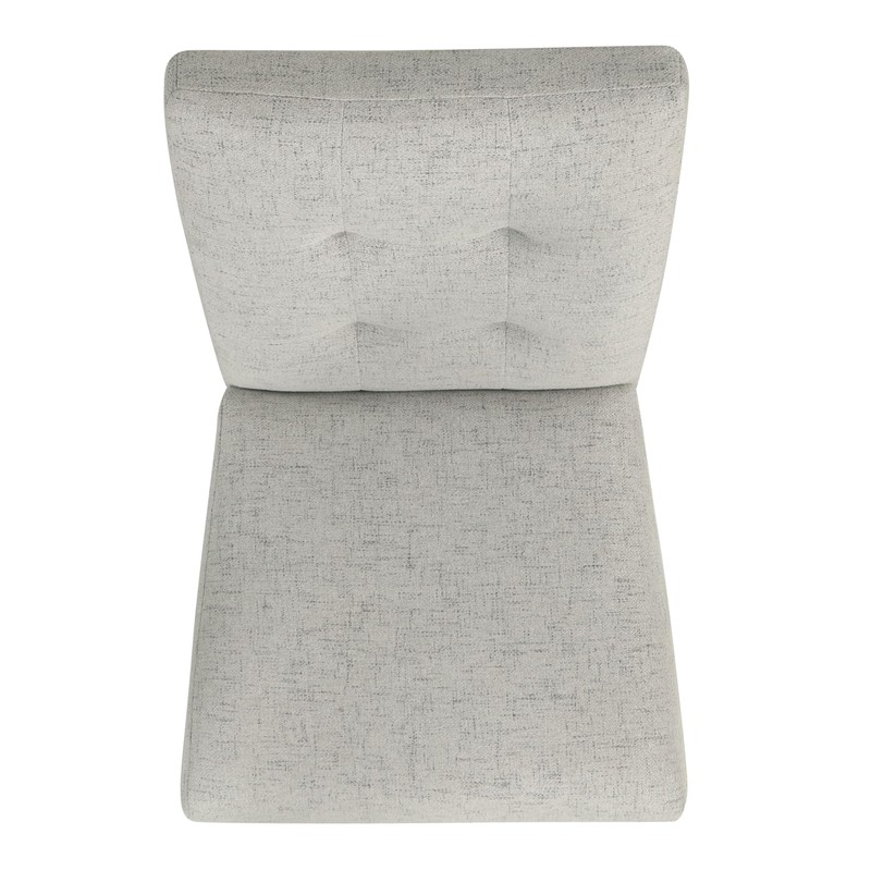 HomePop Button Tufted Fabric Dining Chairs - Slate Gray Woven