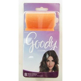 GOODY XLarge Foam Hair Rollers Orange  8, 16 or 24 Count - 8 Rollers