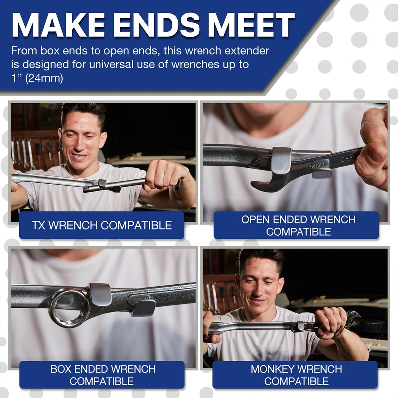 Rhino Wrench Extender Tool Bar - Extra-Long 15 Inch Wrench