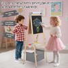 TODEFULL 3 in 1 Adjustable Kids Art Easel Set, Dual-Sided