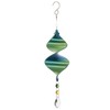 Shimmerz Cyclone Small Green Wind Spinner Hanging Garden Ornament Crystal
