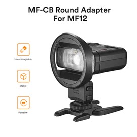 Godox MF-CB Round Adaptor for MF12 MF12-K2 Macro Flash