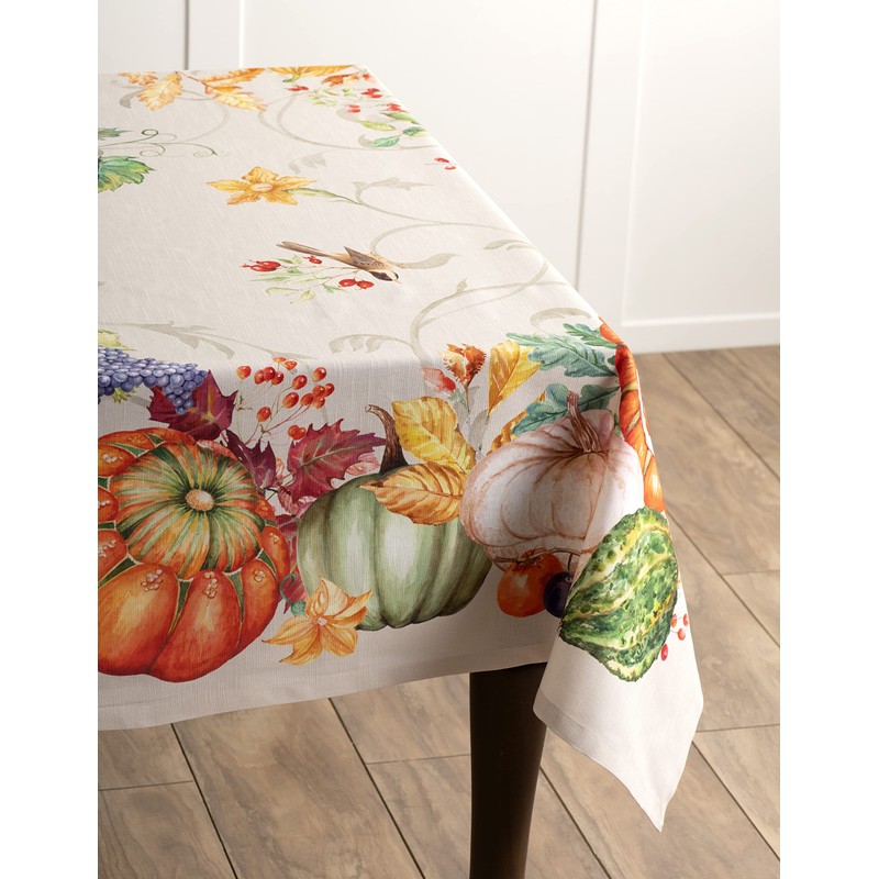 Maison d' Hermine Christmas Joy 100% Cotton Tablecloth for Kitchen