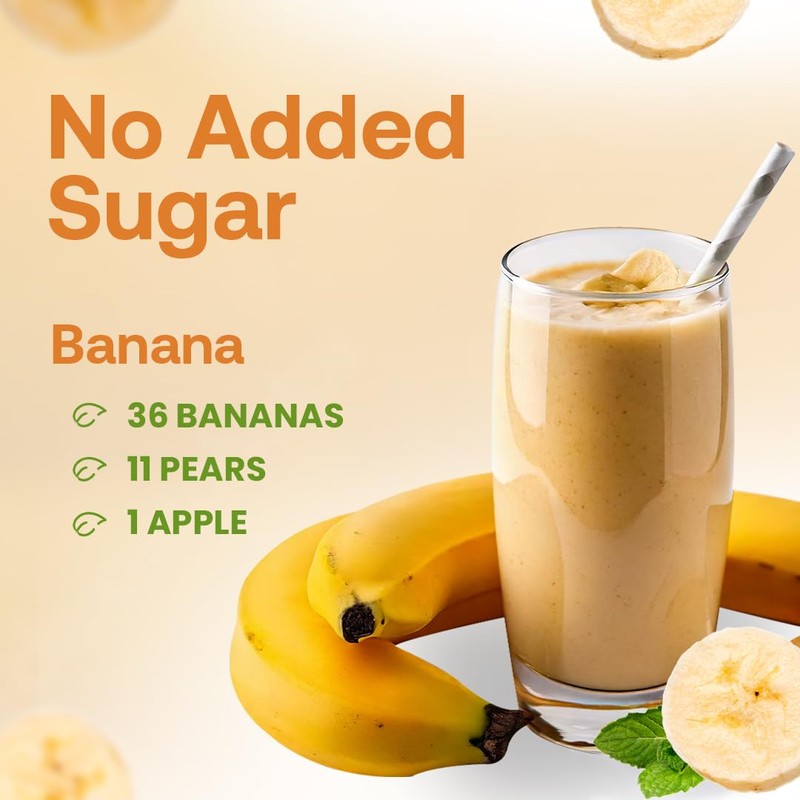 Dr. Smoothie 100% Crushed Banana – No Added Sugar, Made