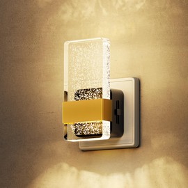 LOHAS-LED Night Light Socket with Twilight Sensor, Night Light Children, 3000 K Warm White, Adjustable Brightness 0-100 LM, LED Socket Light for Hallway, Stairs, Bedroom, Kitchen, Bathroom, Pack of 1