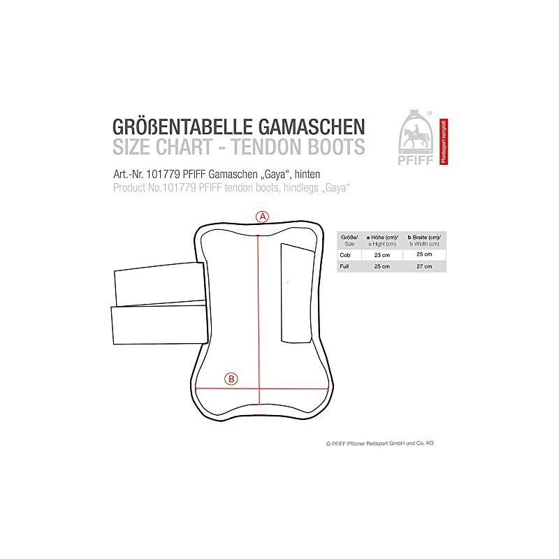 PFIFF Gaya Rear Tendon Boots White Cob