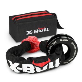 X-BULL Synthetic Soft Shackles (35,000lbs Max Breaking Strength) 1/2 inch x 22 inch with Snatch Recovery Ring Kit for Off-Road Sailing UTV, ATV, Trucks