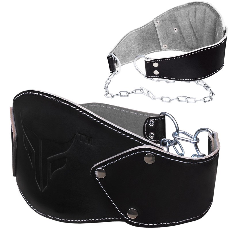 Mytra Fusion Dip Belt Leather Fitness Dipping Belt Heavy Duty
