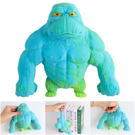 Gorilla Stress Toy, Squishy Monkey Toy, Gorilla Toy for Stress Relief, Gorilla Stress Relief Toy, Anti-Stress Toy, Stress Relief Toy for Children and Adults (Blue)