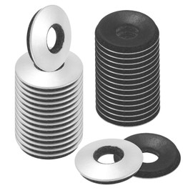 M METERXITY 100-Pack EPDM Bonded Sealing Rubber Washers, 304 Stainless Steel 1/4" x 5/8"OD Neoprene Rubber Washers Gasket for Bolts/Screws/Machinery/Ships/Roof