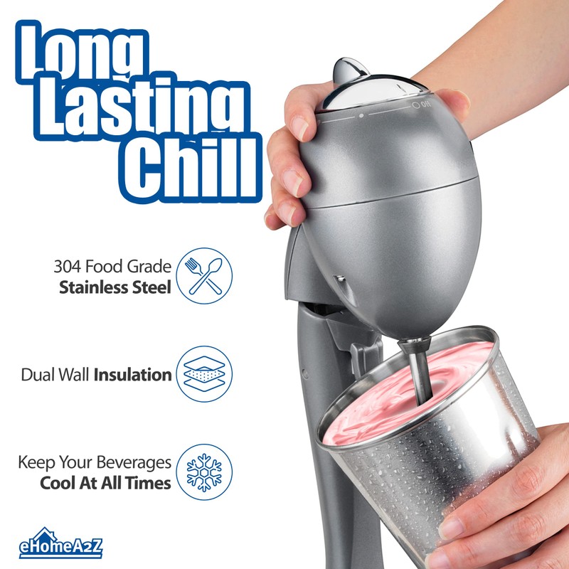 eHomeA2Z Malt Cup Stainless Steel Ice Cream Milkshake Commercial Grade