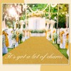 Shihanee Sequin Aisle Runner for Wedding Glitter Rug with Carpet