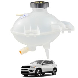 YzusGomumu Coolant Reservoir Radiator Expansion Tank with Cap Coolant Tank Compatible With 2016-2018 Fiat 500X 2017-2022 Jeep Compass 2015-2018 Jeep Renegade Replaces 68303699AA 68327756AA CH3014170