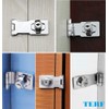 TERF® Heavy Duty Polished Chrome Key Operated Locking Hasp and