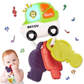JQLM Baby Toys 18 Months,Sensory Toys Car Key Baby Teether,Montessori Toys for Toddlers,Gifts for Newborn Boys Girls