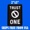 TBA Wholesale Trust No One, Iron-On/Sew-On Embroidered Hand Rattlesnake Patch