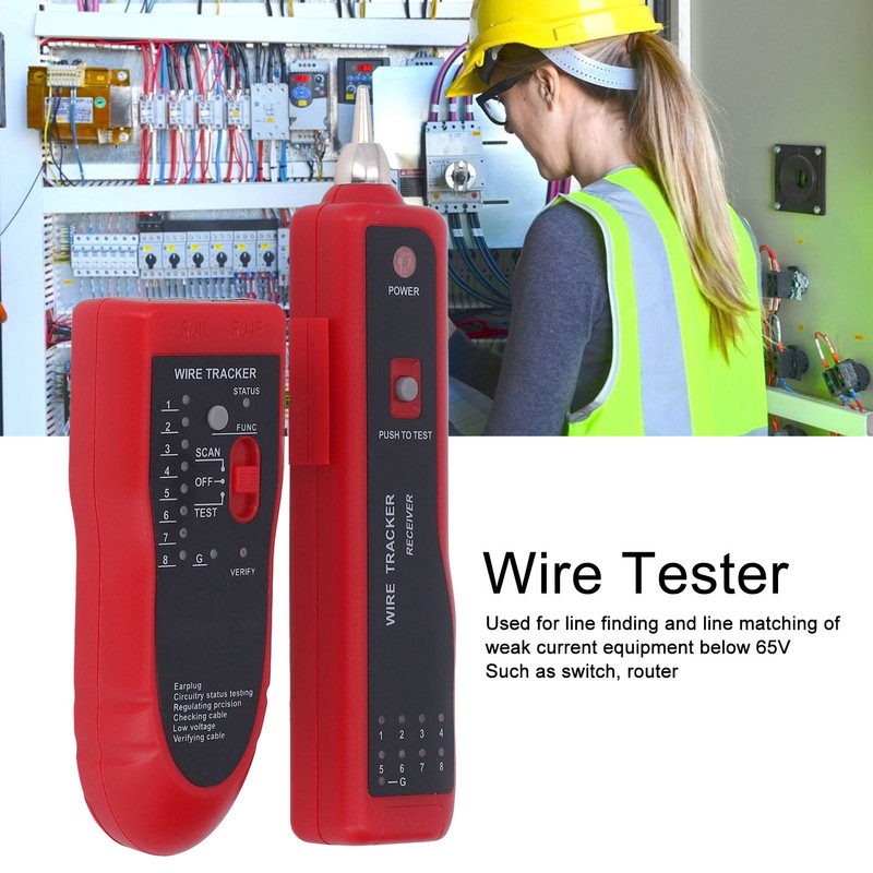 Wire Tracer Receiver Kit Network Cable Tester Line Finder for