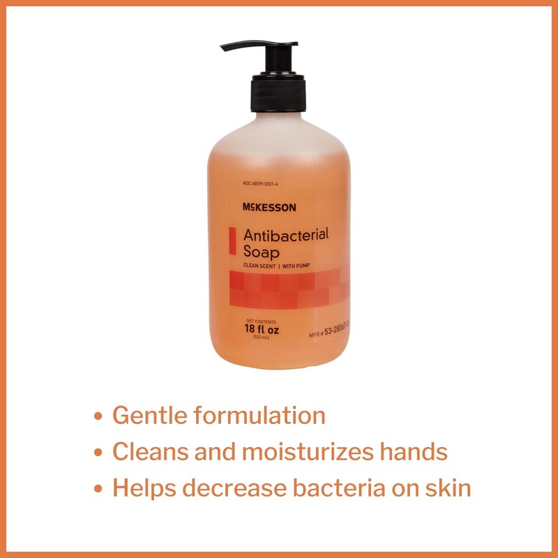 McKesson Hand Soap with Pump Bottle, Clean Scent, 18 oz,