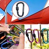 TITECOUGO Aluminum Alloy D-Ring High Strength Carabiner Key Chain Clip