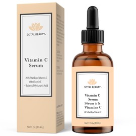 Joyal Beauty Organic Vitamin C Serum for Face Skin Acne. 20 Vitamin C E Ferulic Acid with Hyaluronic Acid Witch Hazel Antioxidants. Best Facial...    