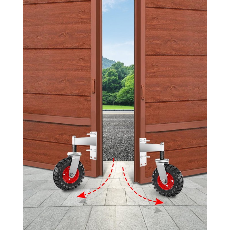 8 Inch Gate Wheel, Heavy Duty 600LB Capacity for Metal