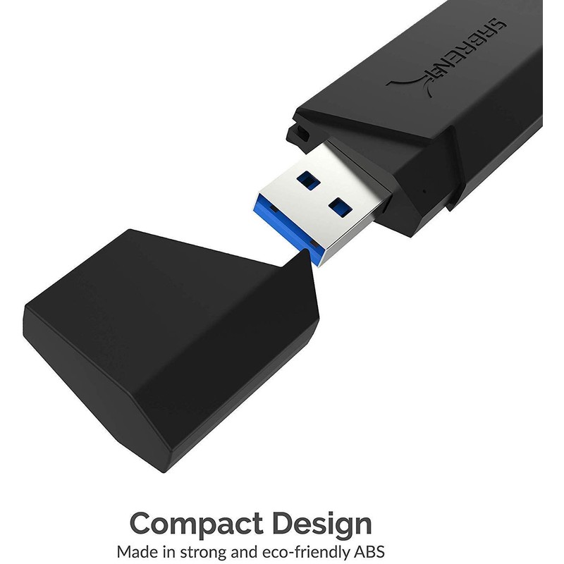 SABRENT SuperSpeed - Lector de tarjetas de memoria flash USB