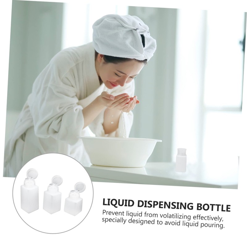 BIUDECO 3pcs Alcohol Dispensers Push-Type Anti-Static Bottle Pumping Feature Leak-Proof