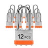 Padlocks with Same Key, LQYN 12 Pcs Laminated Keyed Padlock