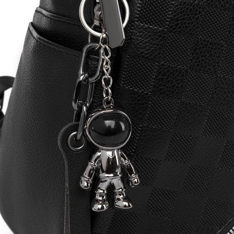 GeneX 2 Piece Keychain, Astronaut Key Ring, Metal Fittings, Key