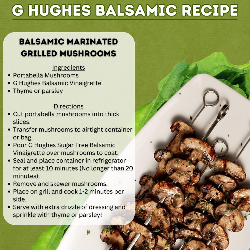 G Hughes Balsamic Vinaigrette Salad Dressing, Sugar Free, Gluten Free,