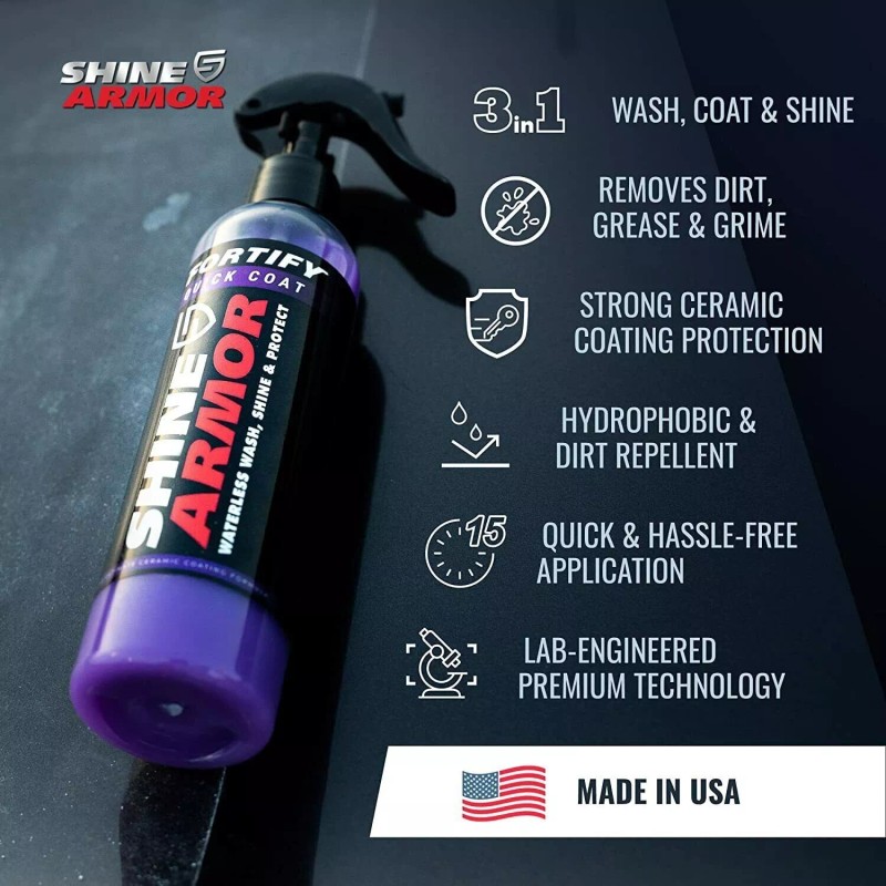 SHINE ARMOR Ceramic Coating Fortify Quick Coat Car Wax Polish