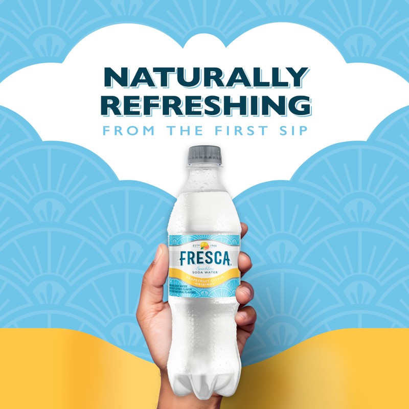 Fresca Citrus Soda Soft Drink, 16.9 fl oz Bottles, 6