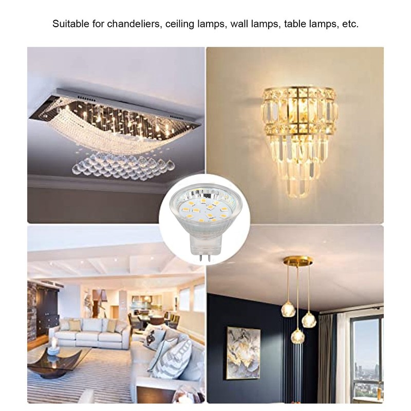 4PCS MR11 12LED Light Bulb 2W 300LM Spot Light Bulb