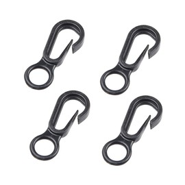 SUPVOX 4pcs U-Shaped Aluminum Tent Stakes for Snow Pegs Extra Holding Power for Camping and Hiking Red Random Color Rope