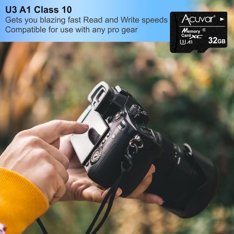 Acuvar Micro 32GB SD XC Memory Card with Adapter –