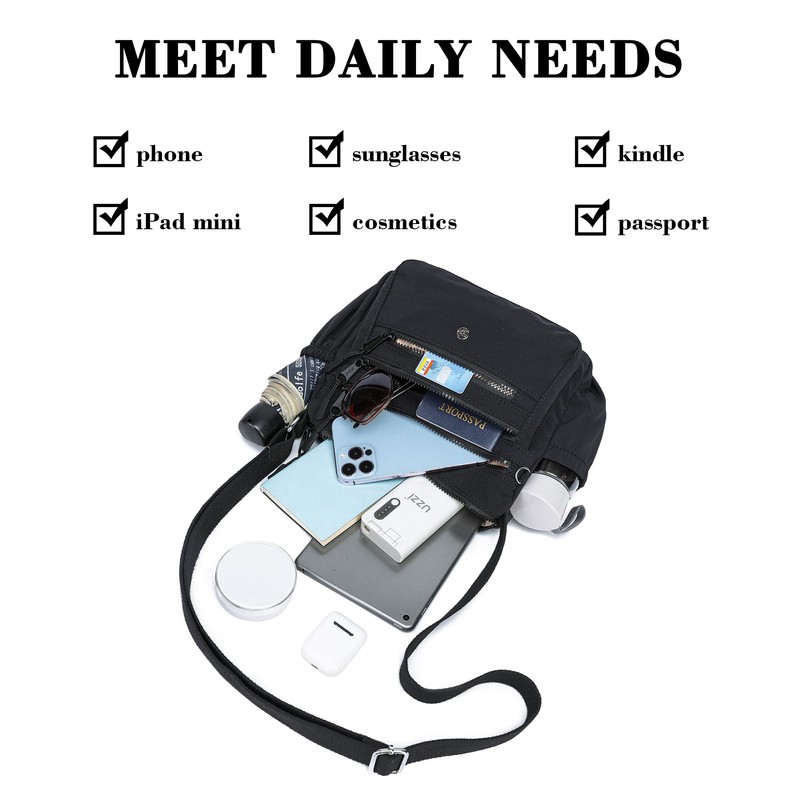 AOCINA Ladies Purses Crossbody Bags for Women Multi Pocket Purse