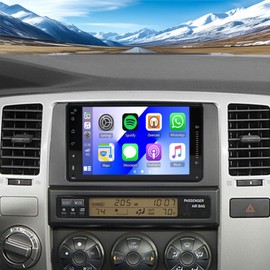 4+64GB 7‘’ Car Radio for Toyota 4Runner 2003-2009 for Tundra 2003-2006 for Sequoia 2003-2007 with Wireless Carplay Android Auto, Bluetooth 5.2, GPS, WiFi, SWC, Mic, Backup Cam(fit Original JBL AMP)