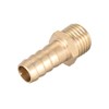 sourcing map Brass Fitting Connector Metric M14-1.5 Male to Barb